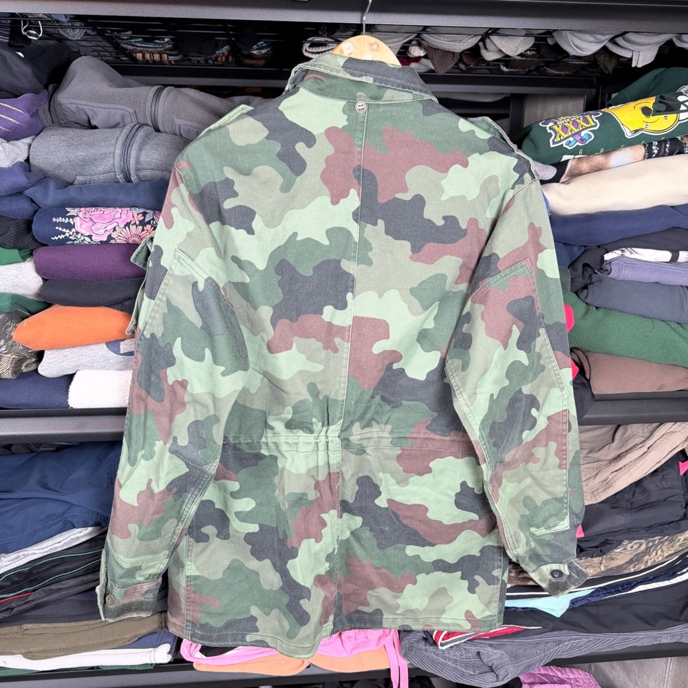 Vintage 90's serbian Military Field Jacket Camouflage M89 Men Size Small‎ - Picture 5 of 6